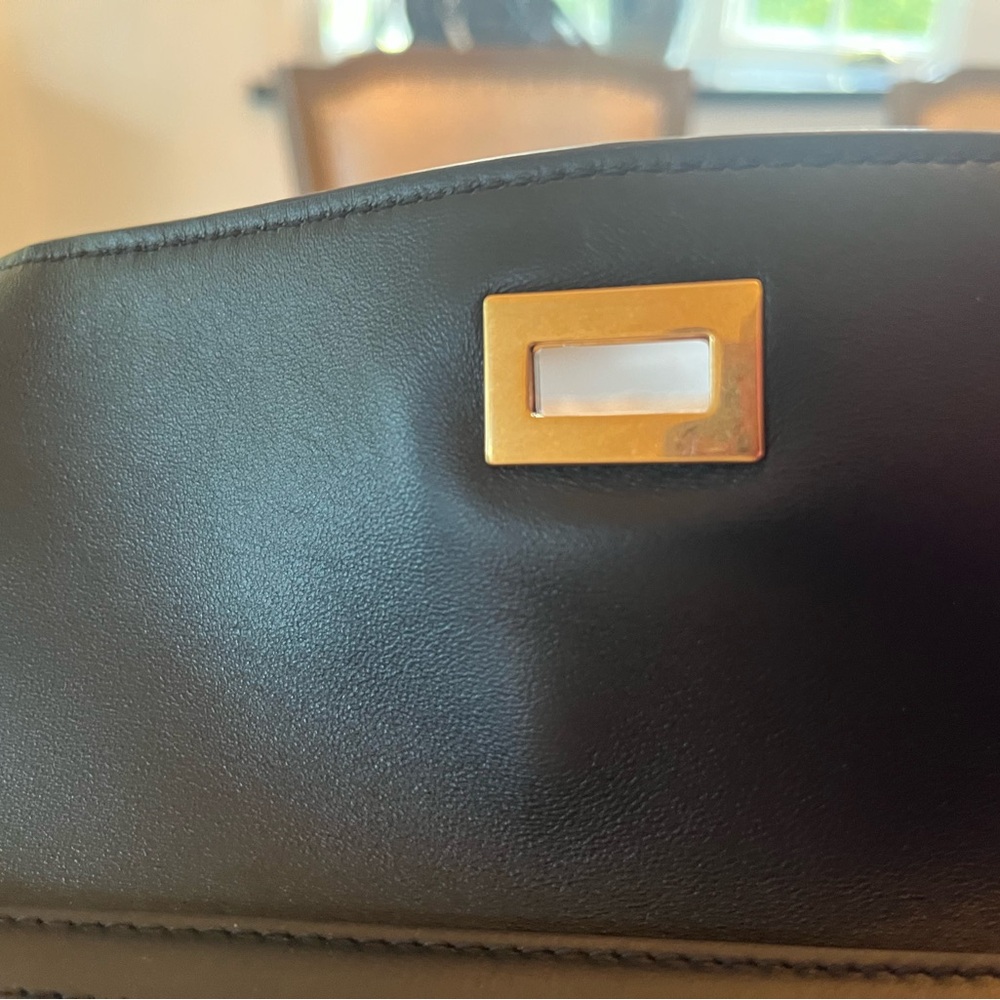 New - Balenciaga Black Rodeo Medium Leather Shoulder Bag with gold hardware - Picture 12 of 14